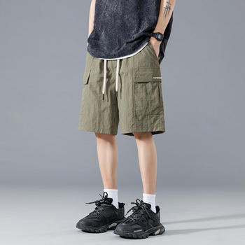 Ανδρικά καλοκαιρινά ελαφριά σορτς εργασίας, με πολλαπλές τσέπες, αναπνέον ύφασμα πολυεστέρα-νάιλον