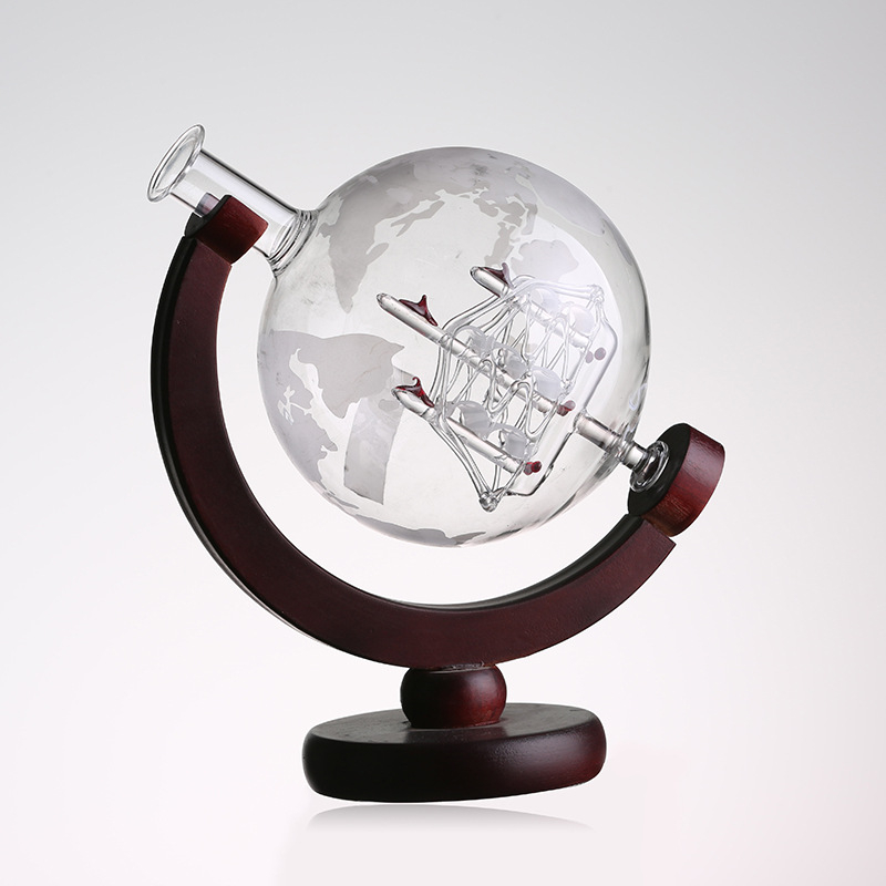 Globus dizaino stiklo dekanterių rinkinys, lengvasis prabangus retro stilius, svoris 1800 g