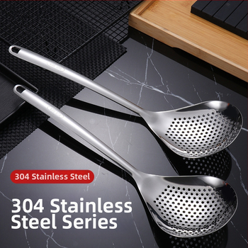 304 nerūdijančio plieno sietinė šaukštas karštam puodui, neslidus, modernus minimalistinis stilius, tinka koldūnams ir makaronams