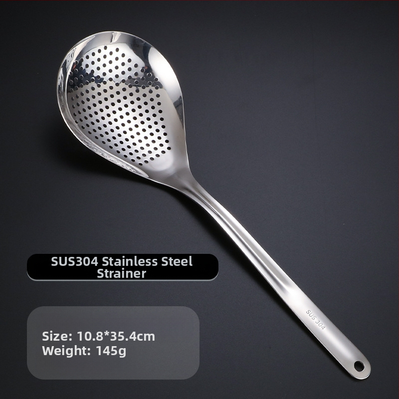 304 nerūdijančio plieno sietinė šaukštas karštam puodui, neslidus, modernus minimalistinis stilius, tinka koldūnams ir makaronams