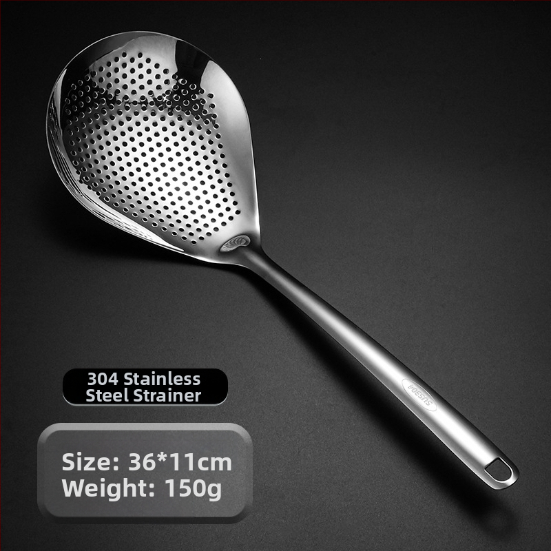 304 nerūdijančio plieno sietinė šaukštas karštam puodui, neslidus, modernus minimalistinis stilius, tinka koldūnams ir makaronams