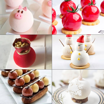 Φόρμα σιλικόνης για μους τούρτας – Κυκλική φόρμα ψησίματος για επιδόρπια (Υλικό: Σιλικόνη; Χρήση: Φόρμα Κέικ; Κατηγορία: Φόρμες Ψήσεως)