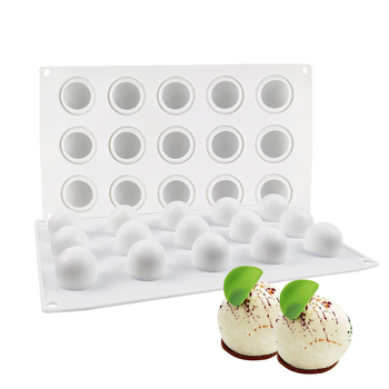 Φόρμα σιλικόνης για μους τούρτας – Κυκλική φόρμα ψησίματος για επιδόρπια (Υλικό: Σιλικόνη; Χρήση: Φόρμα Κέικ; Κατηγορία: Φόρμες Ψήσεως)