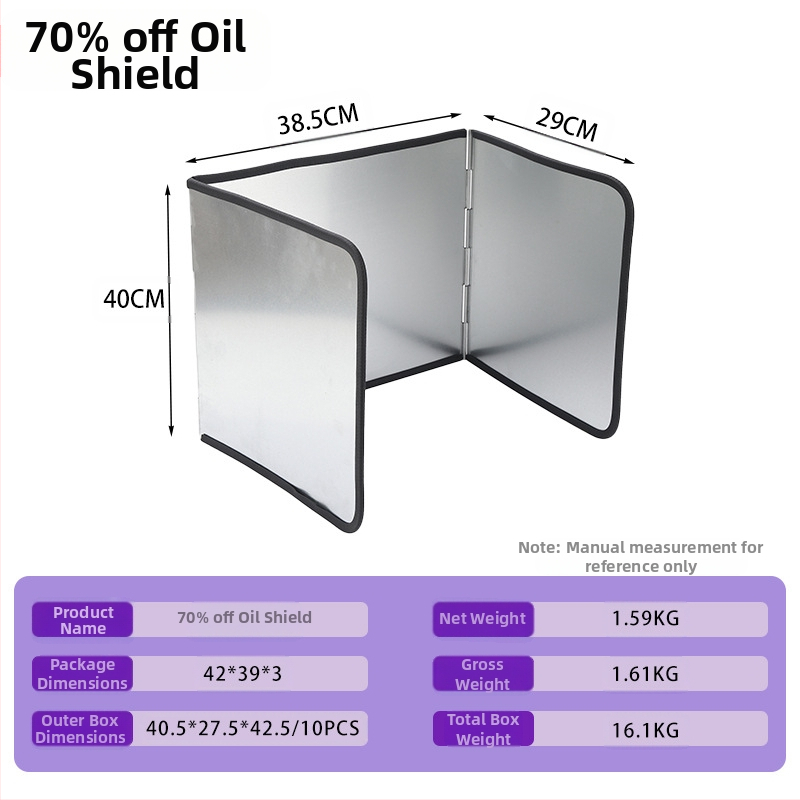 Кухненска преграда за пръски мазнини за газова котлон, високотемпературна галванизирана плоча, топлоизолационна преграда — Марка: Other; Произход: Yongkang; Категория: Other