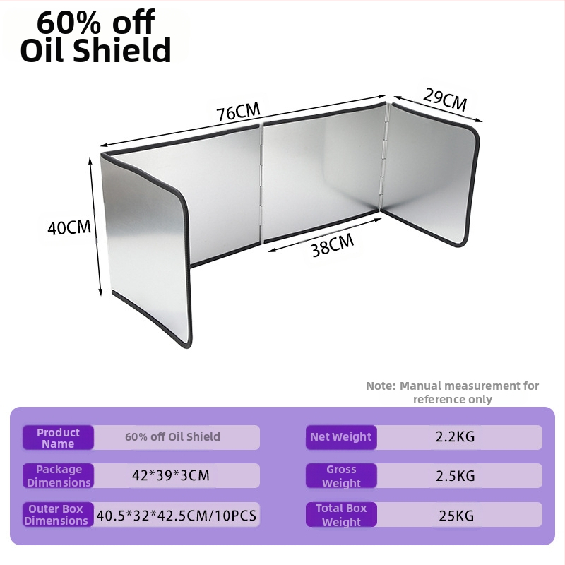 Кухненска преграда за пръски мазнини за газова котлон, високотемпературна галванизирана плоча, топлоизолационна преграда — Марка: Other; Произход: Yongkang; Категория: Other