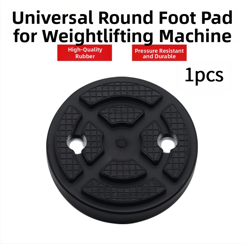 Гумена подложка за автомобилен повдигач със тава и подложка за крак за двуколонен портал повдигач — универсална кръгла гумена подложка, модел MM-00031, произход: Cangzhou, Hebei