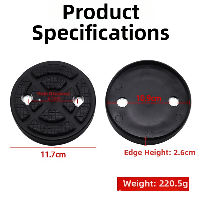 Гумена подложка за автомобилен повдигач със тава и подложка за крак за двуколонен портал повдигач — универсална кръгла гумена подложка, модел MM-00031, произход: Cangzhou, Hebei