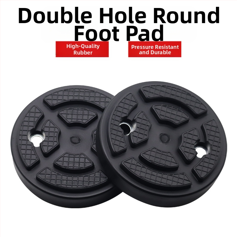 Гумена подложка за автомобилен повдигач със тава и подложка за крак за двуколонен портал повдигач — универсална кръгла гумена подложка, модел MM-00031, произход: Cangzhou, Hebei