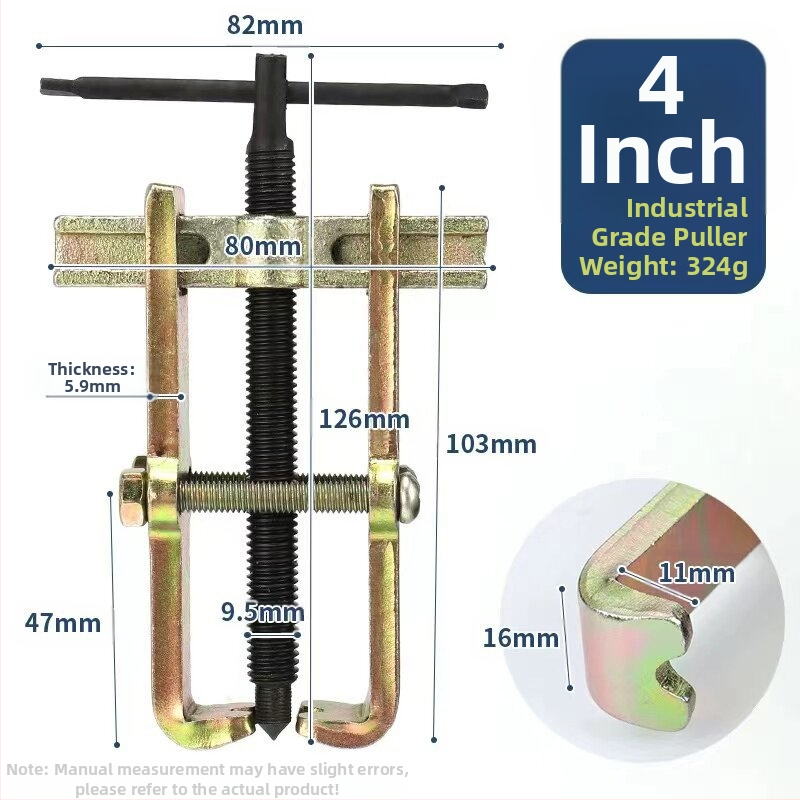 Dviejų žandikaulių traukiklis guoliams, kompaktiškas daugiafunkcinis išardymo įrankis nerūdijančio plieno guoliams, 36V