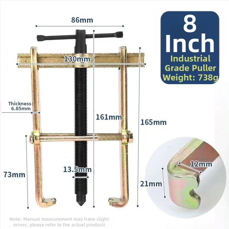 Dviejų žandikaulių traukiklis guoliams, kompaktiškas daugiafunkcinis išardymo įrankis nerūdijančio plieno guoliams, 36V