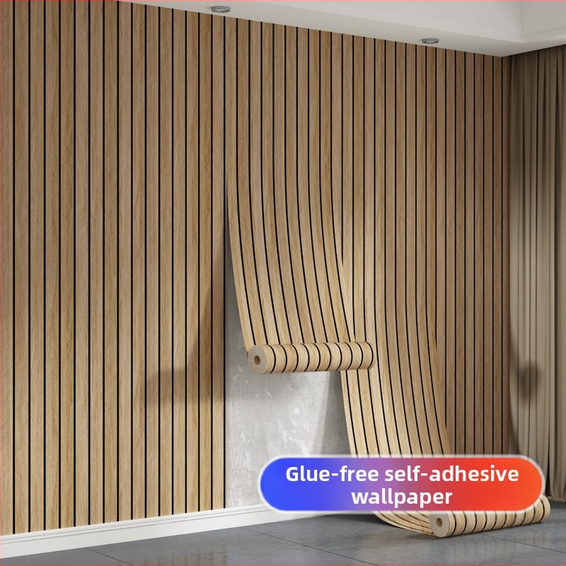 Savarankiškai klijuojamos tapetai – grotelės lino raštas, retro medžio faktūra, stora PVC, atsparios vandeniui, atsparios drėgmei, atsparios aliejui