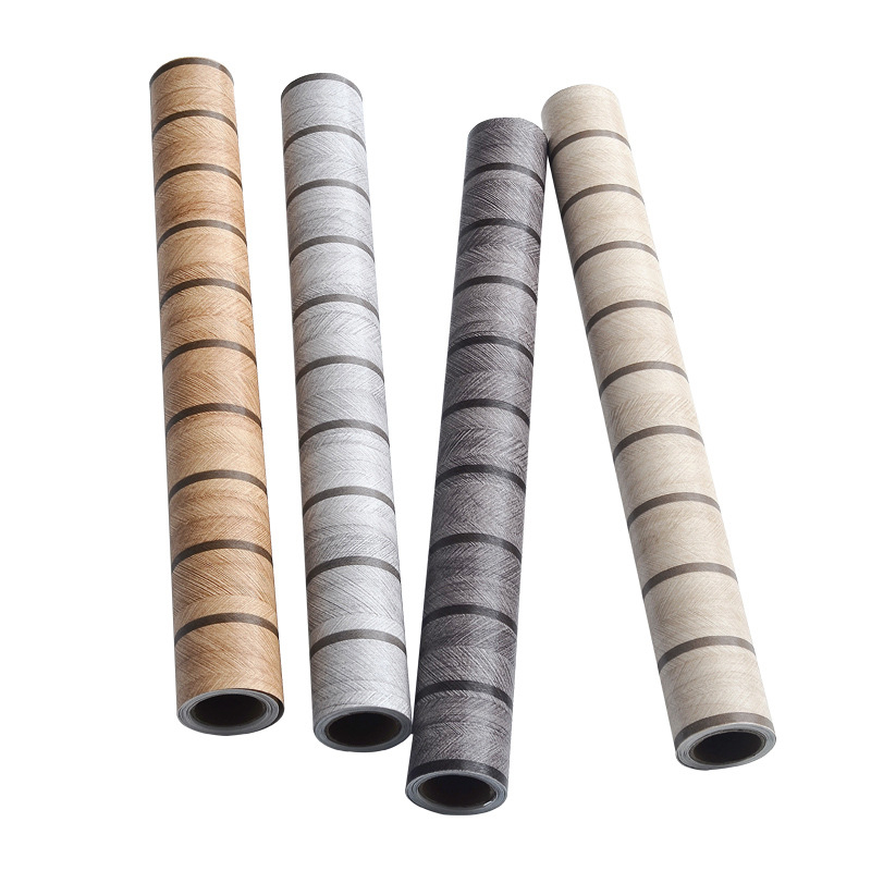 Savarankiškai klijuojamos tapetai – grotelės lino raštas, retro medžio faktūra, stora PVC, atsparios vandeniui, atsparios drėgmei, atsparios aliejui