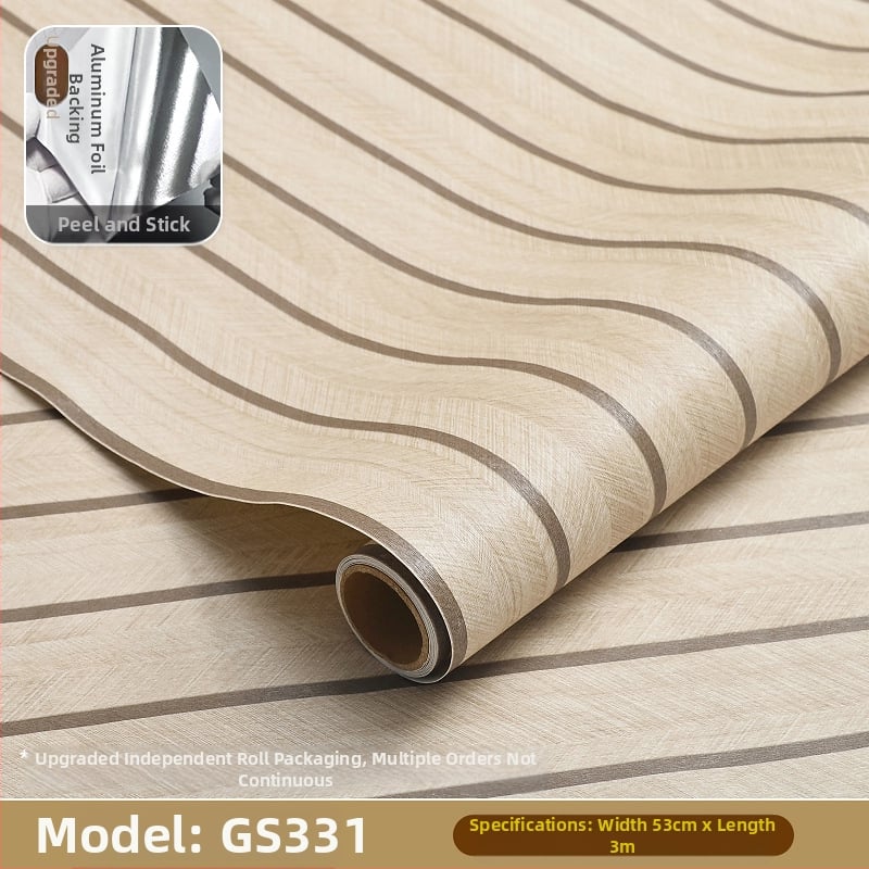 Savarankiškai klijuojamos tapetai – grotelės lino raštas, retro medžio faktūra, stora PVC, atsparios vandeniui, atsparios drėgmei, atsparios aliejui