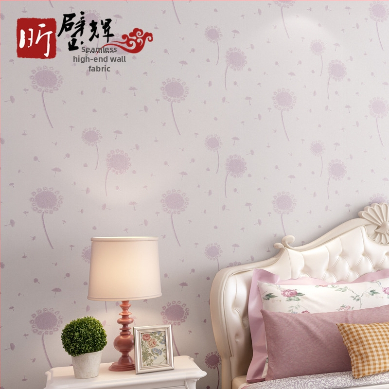 Стенно платно | Нетъкан жакардов текстил; узор глухарче, пасторален стил, модерен минимализъм; жакардова повърхност