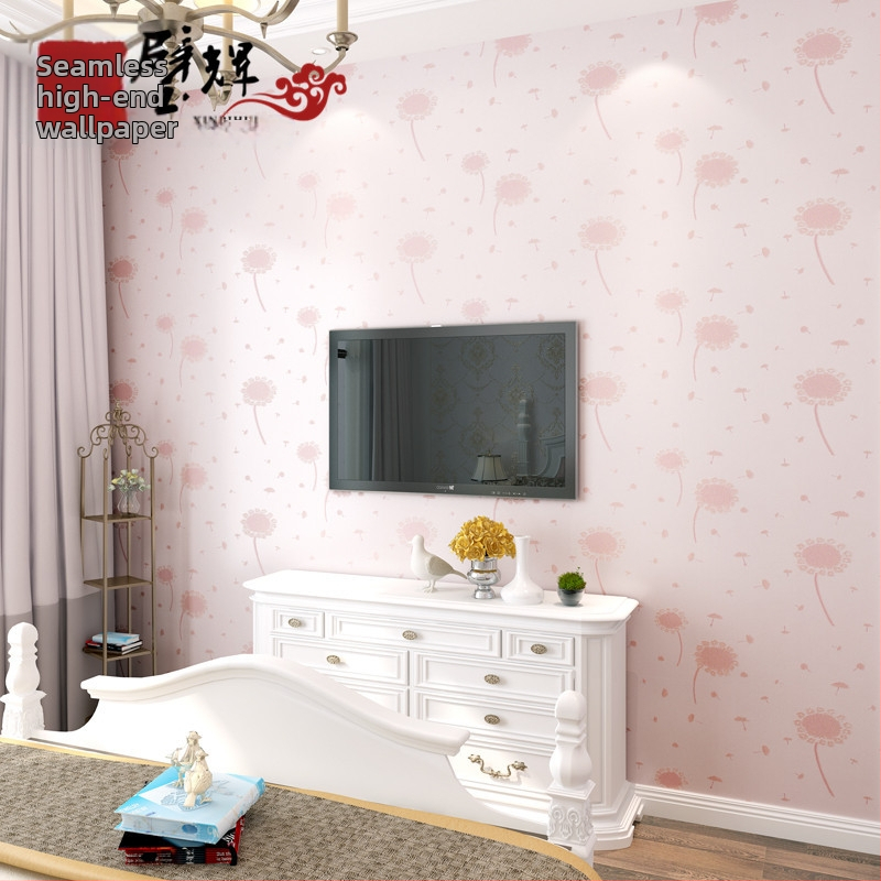 Стенно платно | Нетъкан жакардов текстил; узор глухарче, пасторален стил, модерен минимализъм; жакардова повърхност