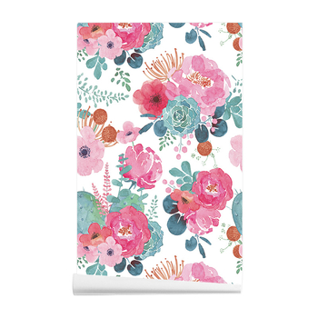 PVC Διακοσμητικό αυτοκόλλητο τοίχου για ντουλάπες — αδιάβροχο, ανθεκτικό στην υγρασία, κατά της μούχλας, 1 τεμάχιο, αφηρημένο μοτίβο / φλοράλ