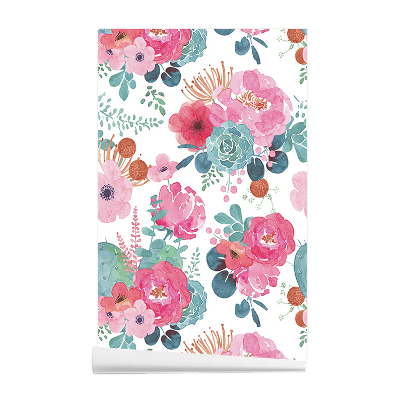 PVC dekorativna stenska naljepnica za obnovu ormara — vodootporna, otporna na vlagu, protiv moljca, 1 komad, apstraktni / cvjetni uzorak