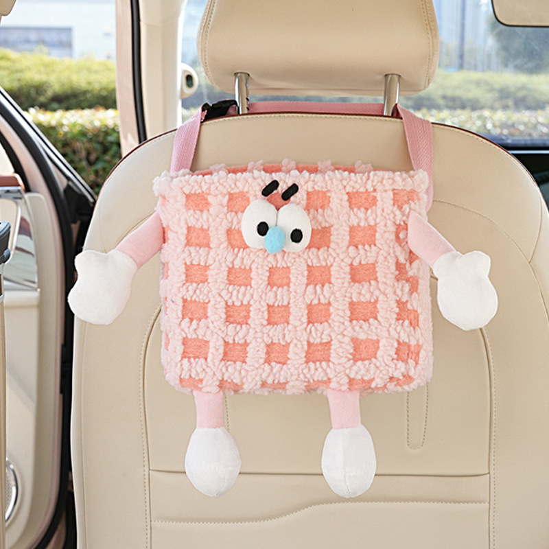 Autó hátsó üléséhez tartozó tároló – textil anyag, logó testreszabható, függő rögzítés