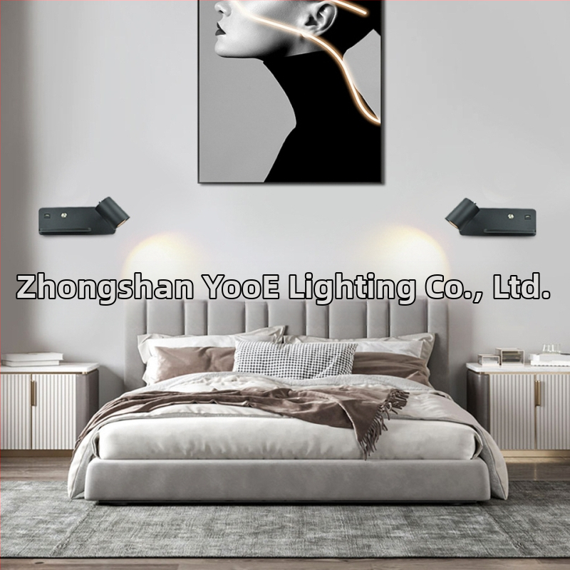 Yooe стенно осветително тяло с алуминиев абажур, железно тяло, LED, 220V, GU10 5W