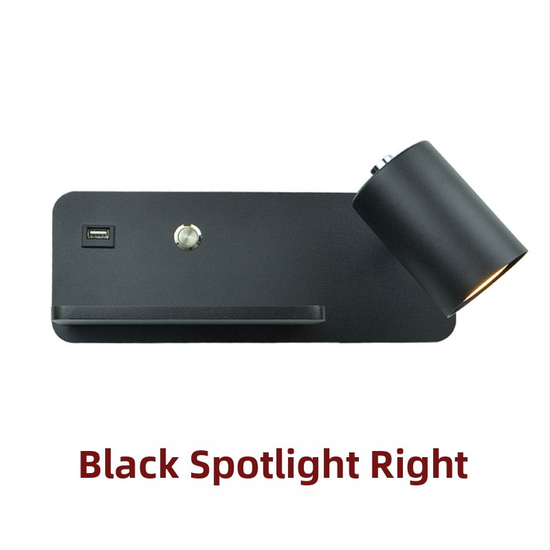 Λαμπτήρας τοίχου Yooe με αλουμινένιο κάλυμμα, μεταλλικό σώμα, LED, 220V, GU10 5W