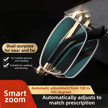 Skaitymo akiniai su mėlynosios šviesos apsauga, daugiafokalinės lęšiai, UV apsauga, tolumoje ir arti matymui, anti nuovargis