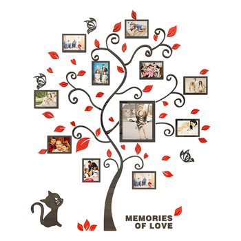 Αυτοκόλλητο τοίχου – Μοντέρνο ακρυλικό mural με φυτικά μοτίβα, για είσοδο