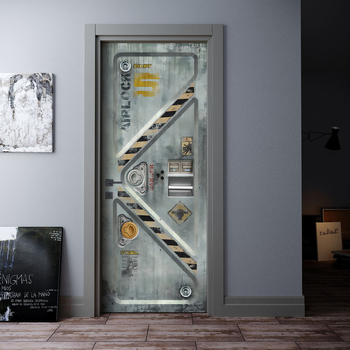 PVC αυτοκόλλητο τοίχου από PVC, αδιάβροχο και ανθεκτικό σε λιπαρές ουσίες, 3D εφέ, αφηρημένα/ καρτούν μοτίβα, 2 πάνελ, επίπεδο στυλ για σαλόνι, υπνοδωμάτιο, μελέτη, κουζίνα και μπάνιο