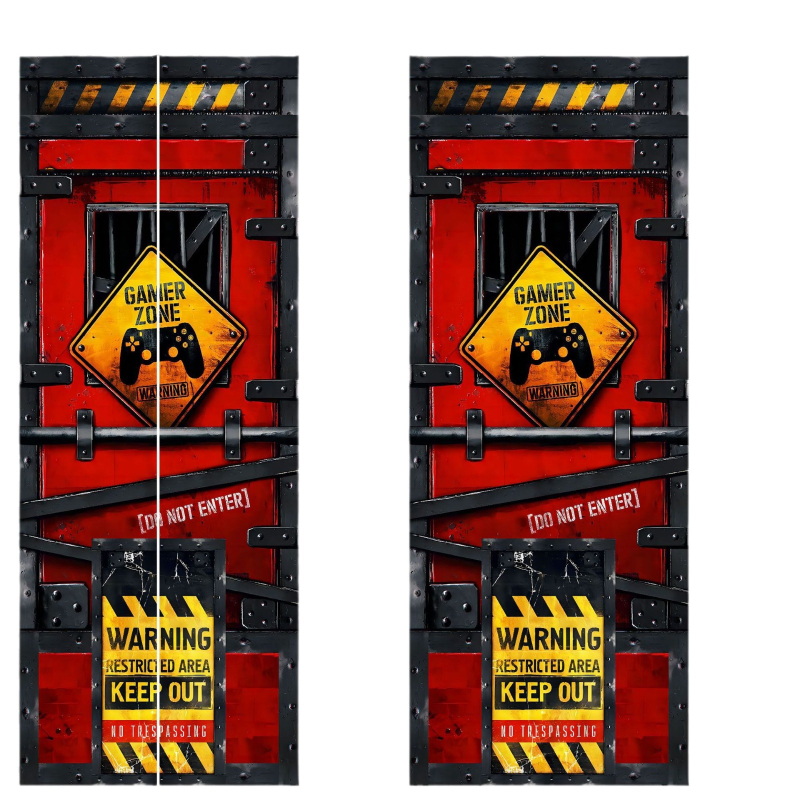 Sticker decorativ de perete din PVC, rezistent la apă și la ulei, efect 3D, modele abstracte și desen animat, 2 panouri, stil plat, pentru living, dormitor, birou, bucătărie și baie