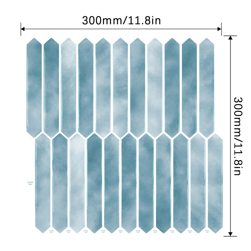 3D zidni dekorativni naljepnica, PET materijal, samoljepljiva, vodootporna i otporna na prljavštinu, pogodna za dnevni boravak, spavaću sobu, studij i kuhinju