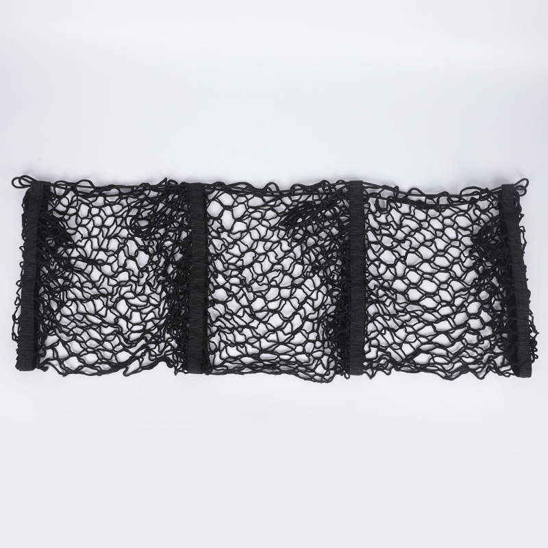 Mreža za prtljažnik s tri odjeljka, ovjes, prilagodljiva, tisak logotipa