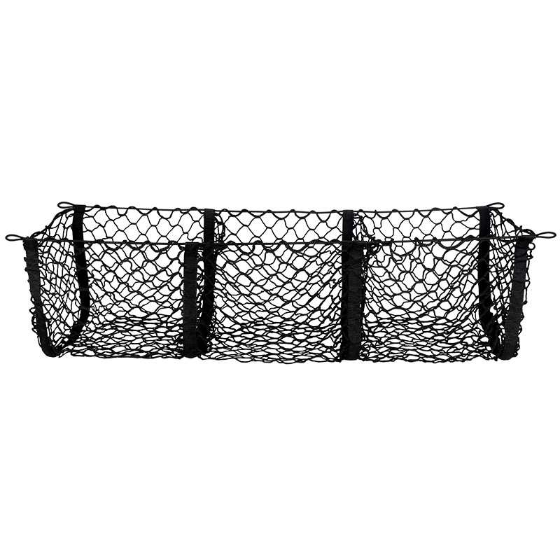 Mreža za prtljažnik s tri odjeljka, ovjes, prilagodljiva, tisak logotipa