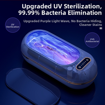 Ултразвукова машина за почистване на очила, USB захранване, 3,7V, 10W, капацитет 301–500 ml