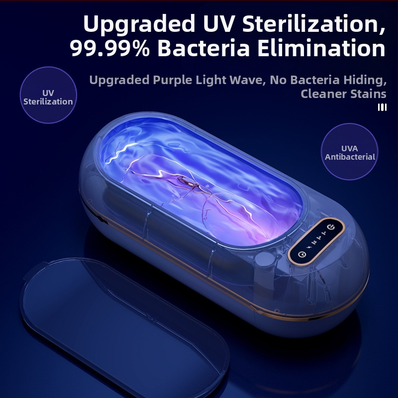Ultragarso akinų valymo įrenginys, USB maitinimas, 3,7V, 10W, talpa 301–500 ml