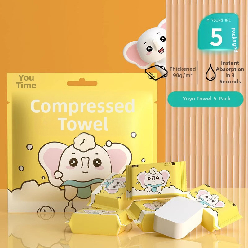 Πετσέτες προσώπου μίας χρήσης από μη υφασμένο ύφασμα, σετ ταξιδιού, 100 φύλλα, για καθαρισμό