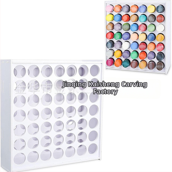 Κάθετος οργανωτής αποθήκευσης μπογιάς - πλαστικό, μοντέρνο και απλό στυλ, εγκατάσταση με αγκίστρι, 1 επίπεδο, κατάλληλος για γραφείο/υπνοδωμάτιο/σαλόνι.