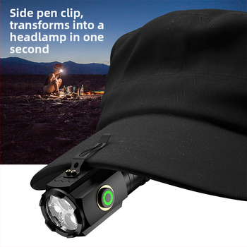 Φορητό αδιάβροχο LED φακός αυτοάμυνας, αλουμινένιο σώμα, 3W LED, μπαταρία 18350, επαναφορτιζόμενος, ακτίνα έως 200 m, χειροκίνητη φόρτιση