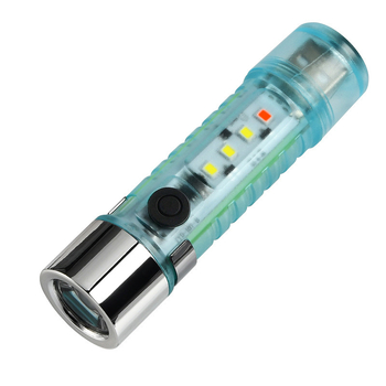 LED мини фенер с ключодържател за къмпинг, водоустойчив, LED+COB, обхват 10–15 м, време на светене 3 ч, капацитет на батерията 400 mAh