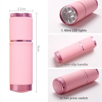 LED mini nagu lampa gēla nagu lakam – ātra žāvēšana, pārnēsājama fototerapijas lampiņa; Modelis: Flashlight lamp; Zīmols: Today`s Show; Izcelsme: Yiwu; Neto svars: 40 g.