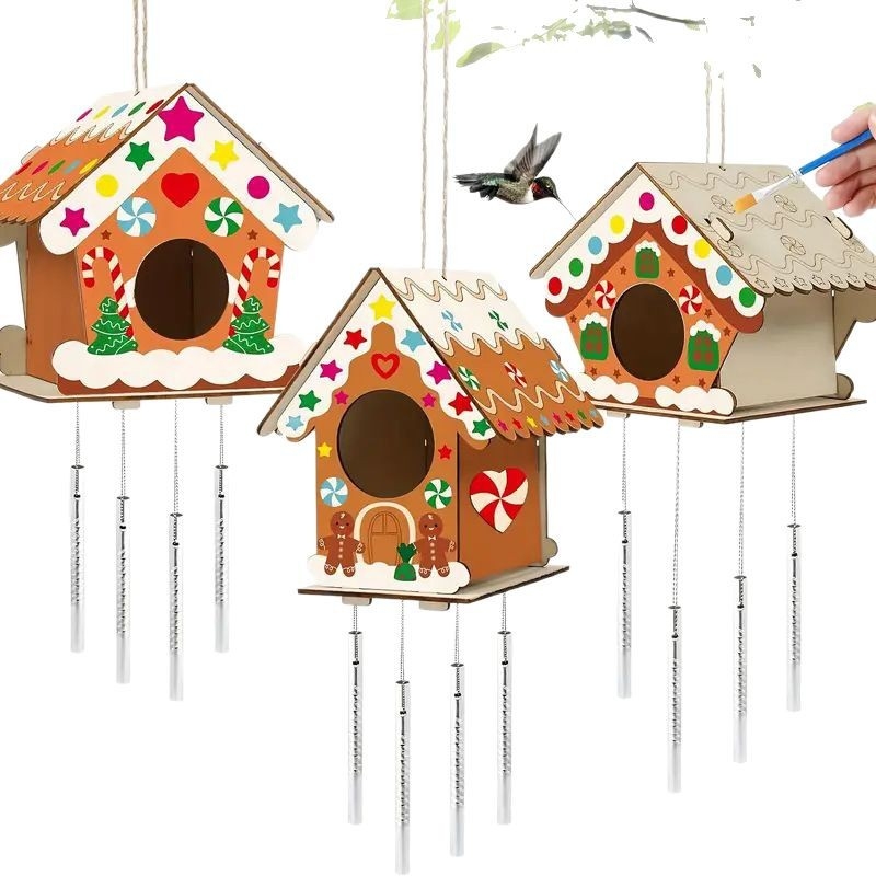 Kit DIY din lemn pentru pandantiv — Boxwood, brand Jinqi, stil modern minimalist, pentru uz casnic