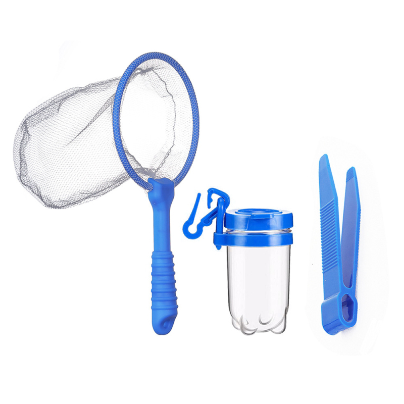 Bērnu ārā zinātnes eksperimentu komplekts: kukaiņu notveršanas tīkls, novērošanas pudele un pincetes • Plastmasa • Paredzēts 4–6 gadu vecumam • Veicina interesi par zinātni (Plastmasa • 4–6 gadi • kukaiņu notveršanas tīkl, novērošanas pudele, pincetes)