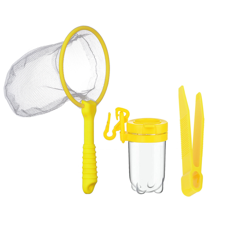 Bērnu ārā zinātnes eksperimentu komplekts: kukaiņu notveršanas tīkls, novērošanas pudele un pincetes • Plastmasa • Paredzēts 4–6 gadu vecumam • Veicina interesi par zinātni (Plastmasa • 4–6 gadi • kukaiņu notveršanas tīkl, novērošanas pudele, pincetes)