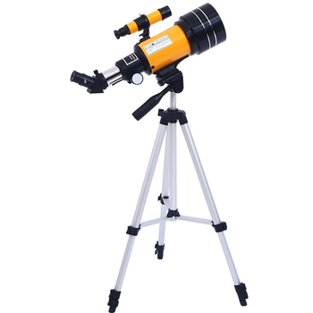 AZM30070M monokuliarinis astronominis teleskopas, 150× didinimas, matymo laukas 1,91°, išėjimo vyzdžio skersmuo 70 mm