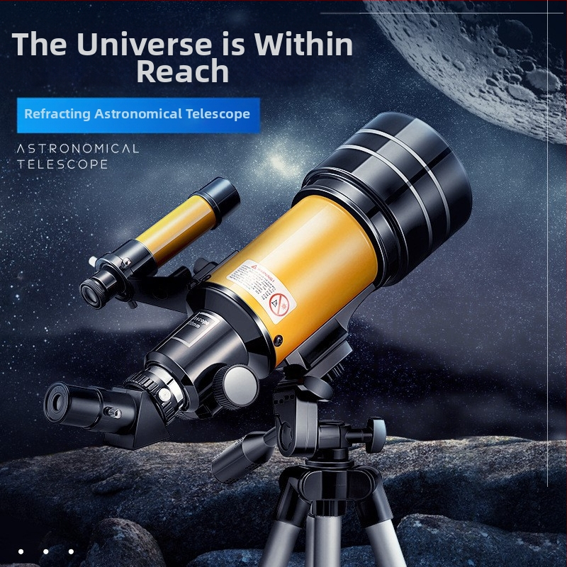 AZM30070M монокулярен астрономически телескоп, увеличение 150x, зрително поле 1.91°, диаметър на зеницата 70 мм