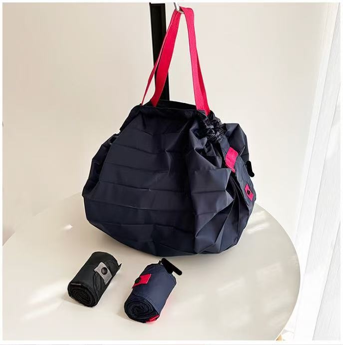 Poliesterinė sulankstoma pirkinių tašė, ekologiška, lengva, nešiojama, su logotipo spausdinimo galimybe