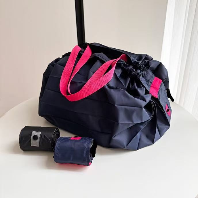 Poliesterinė sulankstoma pirkinių tašė, ekologiška, lengva, nešiojama, su logotipo spausdinimo galimybe