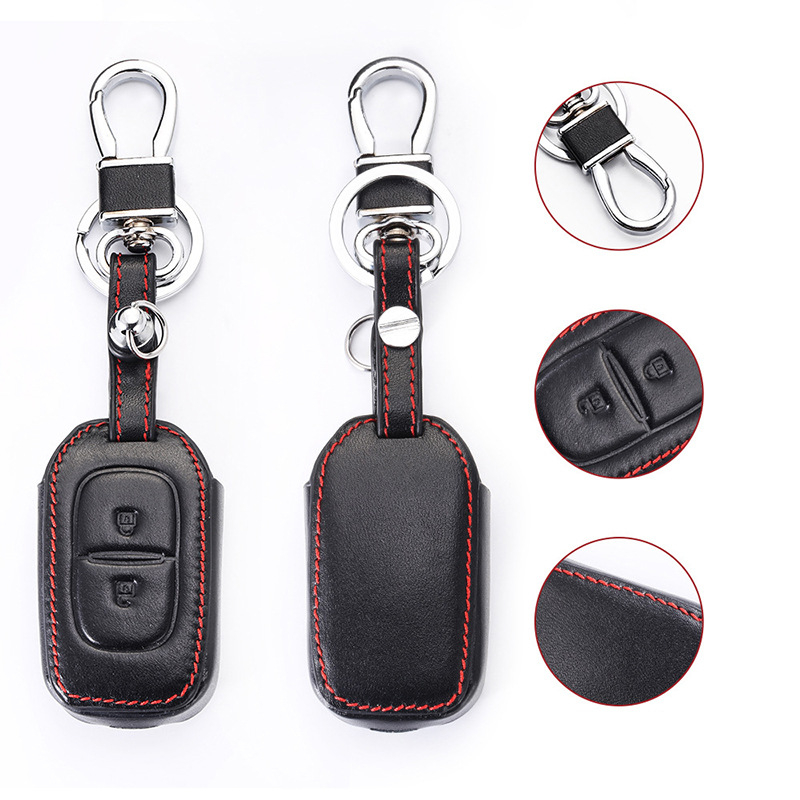 Renault Classic kućište ključa od kože bivola, jednostavan stil, licencirana privatna etiketa