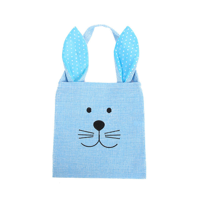 Torba s ušima zeca za Uskrs, sladak tkaninski dizajn
