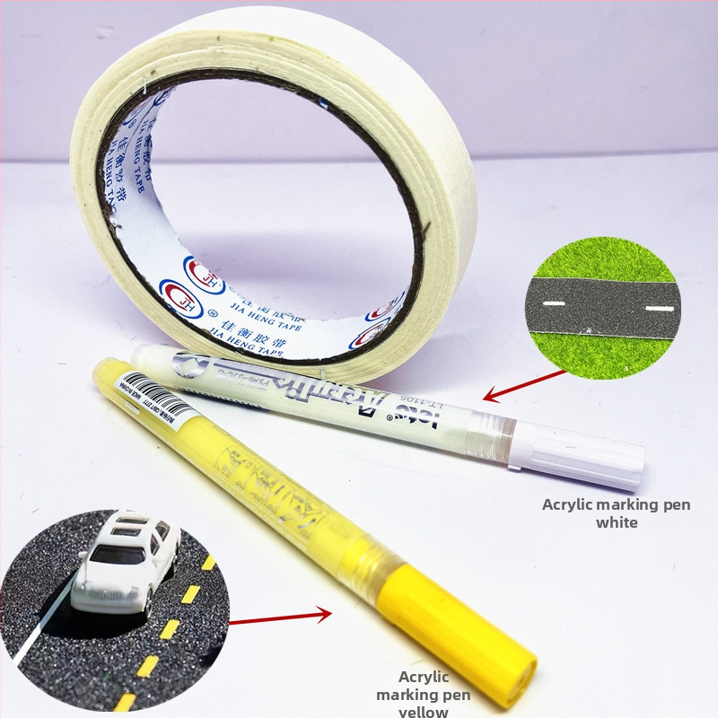 Архитектурен модел: стикери за пътна настилка (асфалт) за миниатюрна диорама DIY. Материал: пластмаса; Марка: Micro view empire wjdg-model; Възраст: 15–35; Категория: Архитектурен модел.