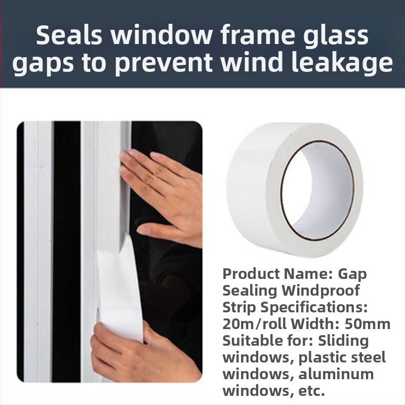 Уплътнителна лента за прозорци — ветроустойчиво уплътнение, износоустойчивост, устойчивост на стареене и корозия; модел Windproof Tape, марка Good craftsman, OEM лого