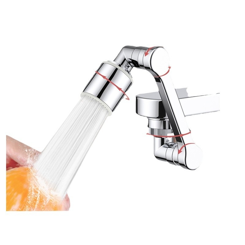 Daugiafunkcinis mechaninis čiaupo išplėtėjas su pasukamu jungtimi, keraminio vožtuvo šerdimi, vieno sujungimo, tinkamas praustuvėi, modelis DY-robotic arm universal faucet 03